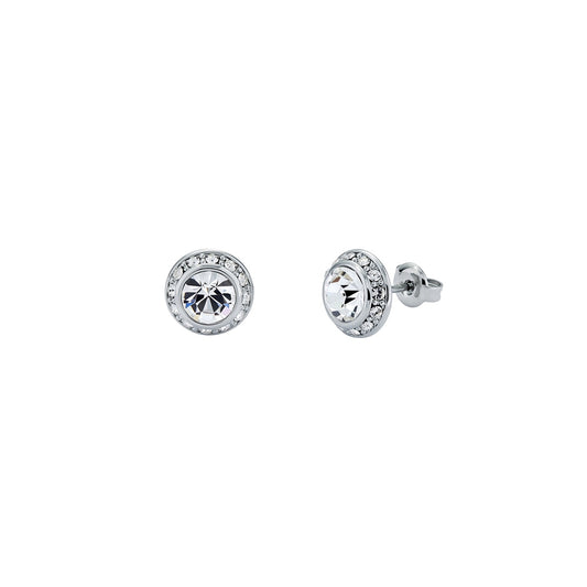 Ted Baker Soletia Silver Solitaire Sparkle Halo Stud Earrings