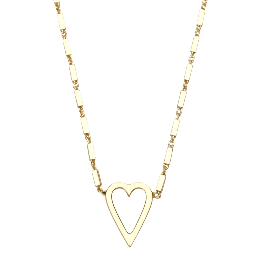 Heart Detail Chain Necklace