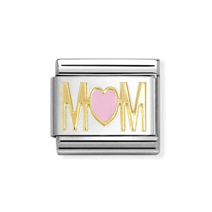 Nomination Pink Heart Mum Charm