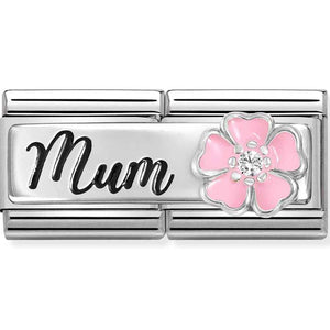 Nomination Double Mum Flower Charm