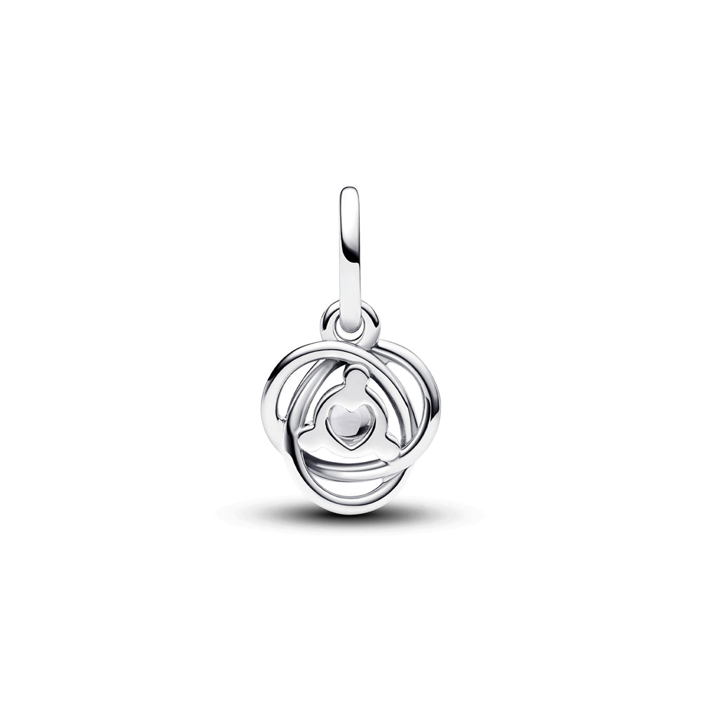 Pandora April Birthstone Eternity Circle Dangle Charm