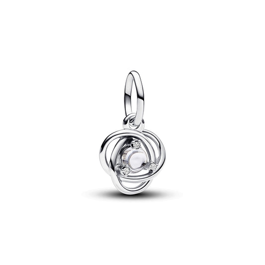 Pandora April Birthstone Eternity Circle Dangle Charm