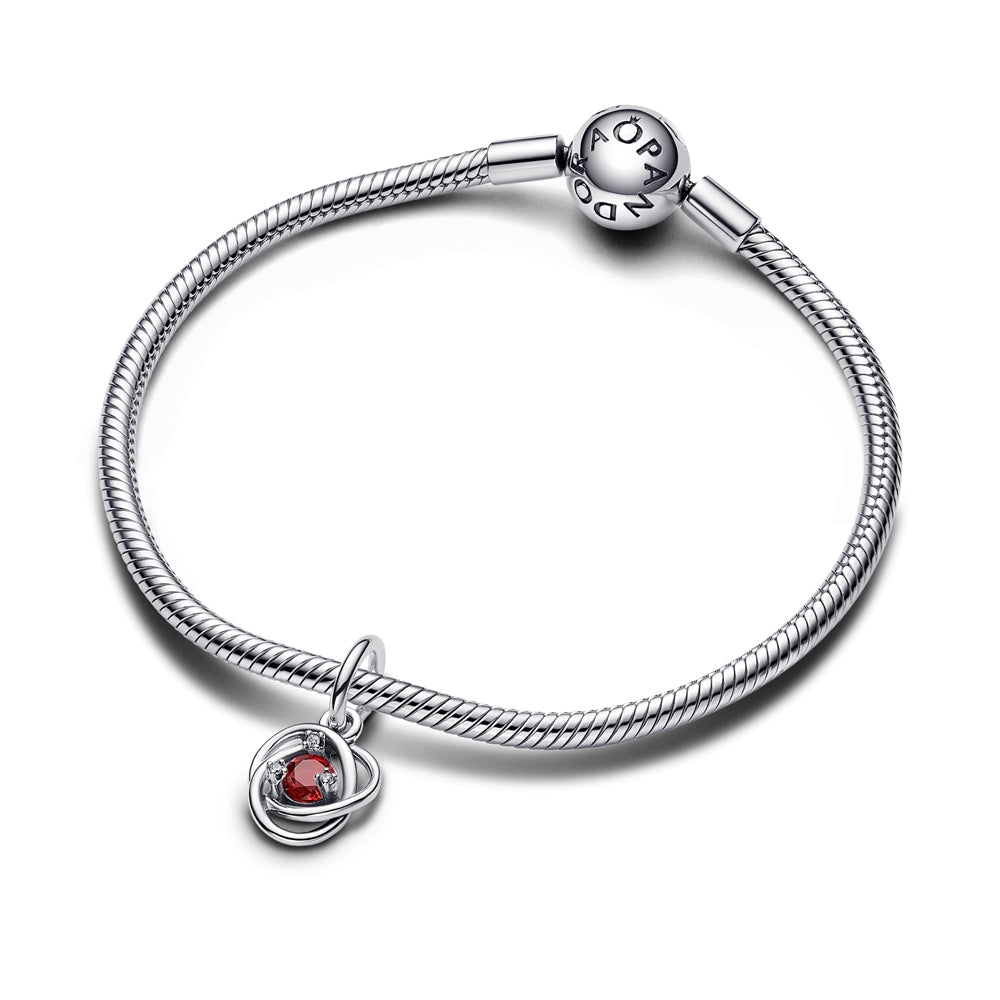 Pandora July Birthstone Eternity Circle Dangle Charm