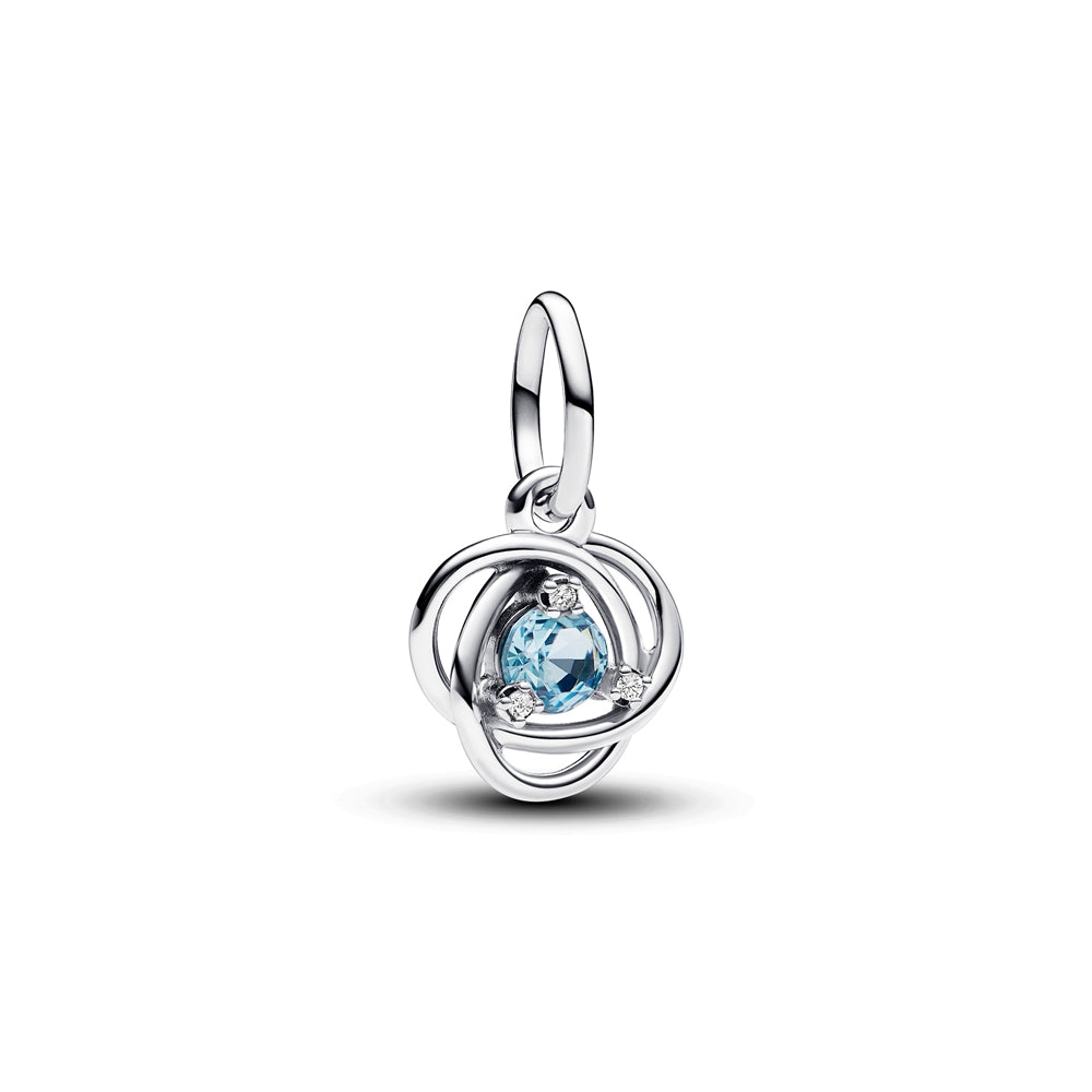 Pandora March Birthstone Eternity Circle Dangle Charm
