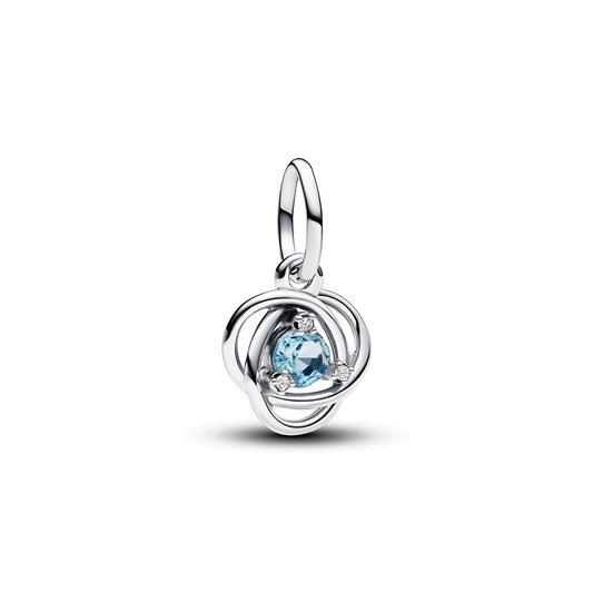Pandora March Birthstone Eternity Circle Dangle Charm