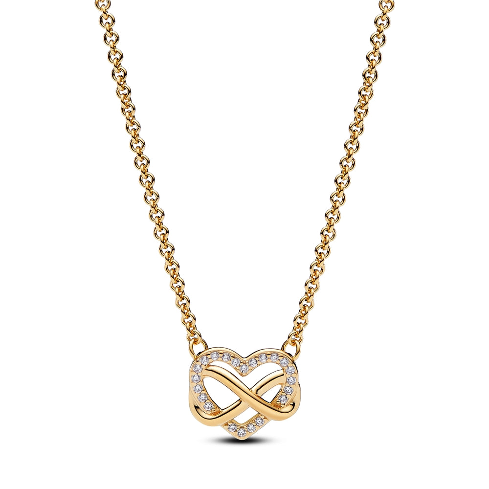 Pandora Sparkling Infinity Heart Collier Necklace
