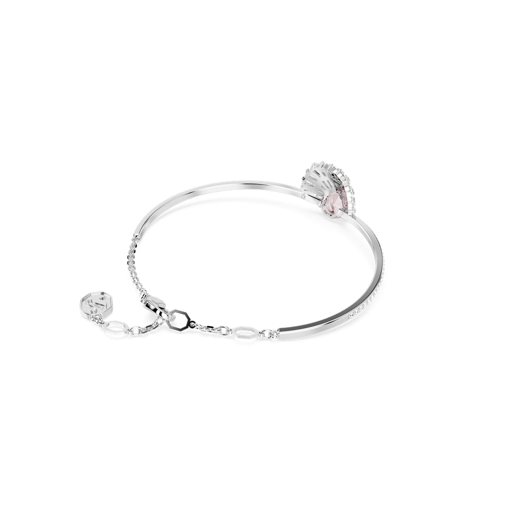 Swarovski Idyllia Rhodium Plated Pink Shell Pink Bangle