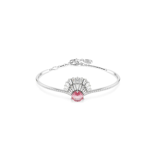 Swarovski Idyllia Rhodium Plated Pink Shell Pink Bangle