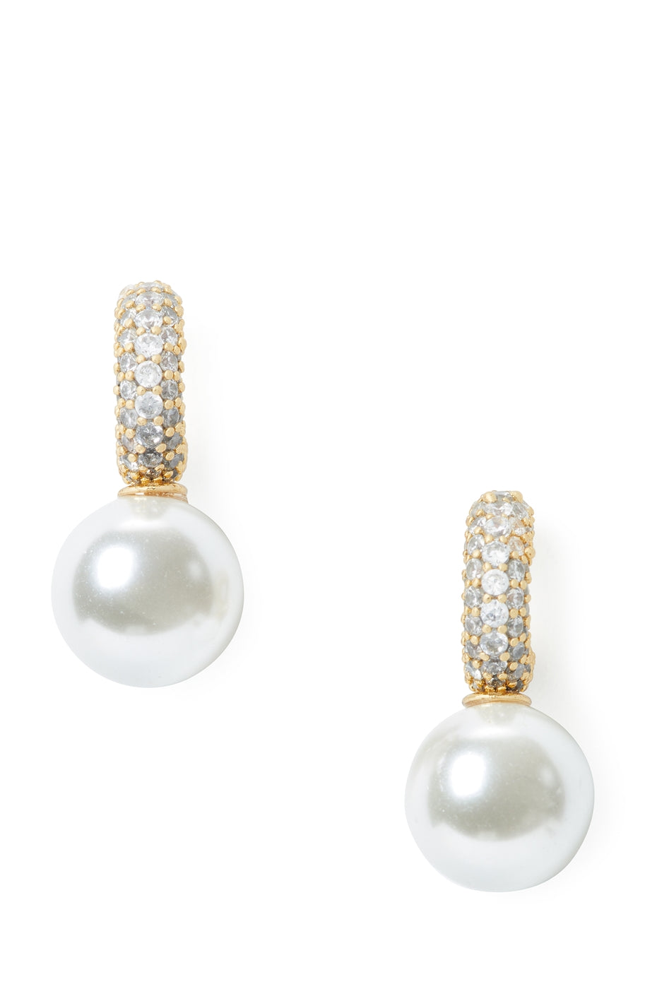 Kate Spade New York Gold Pearl Crystal Showtime Huggies