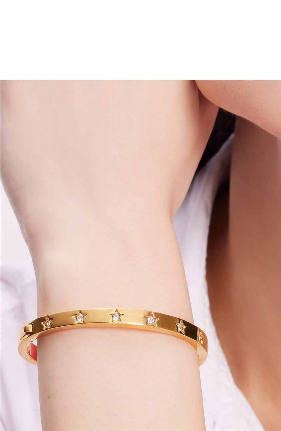 Kate Spade New York Gold Set In Stone Star Bangle Bracelet