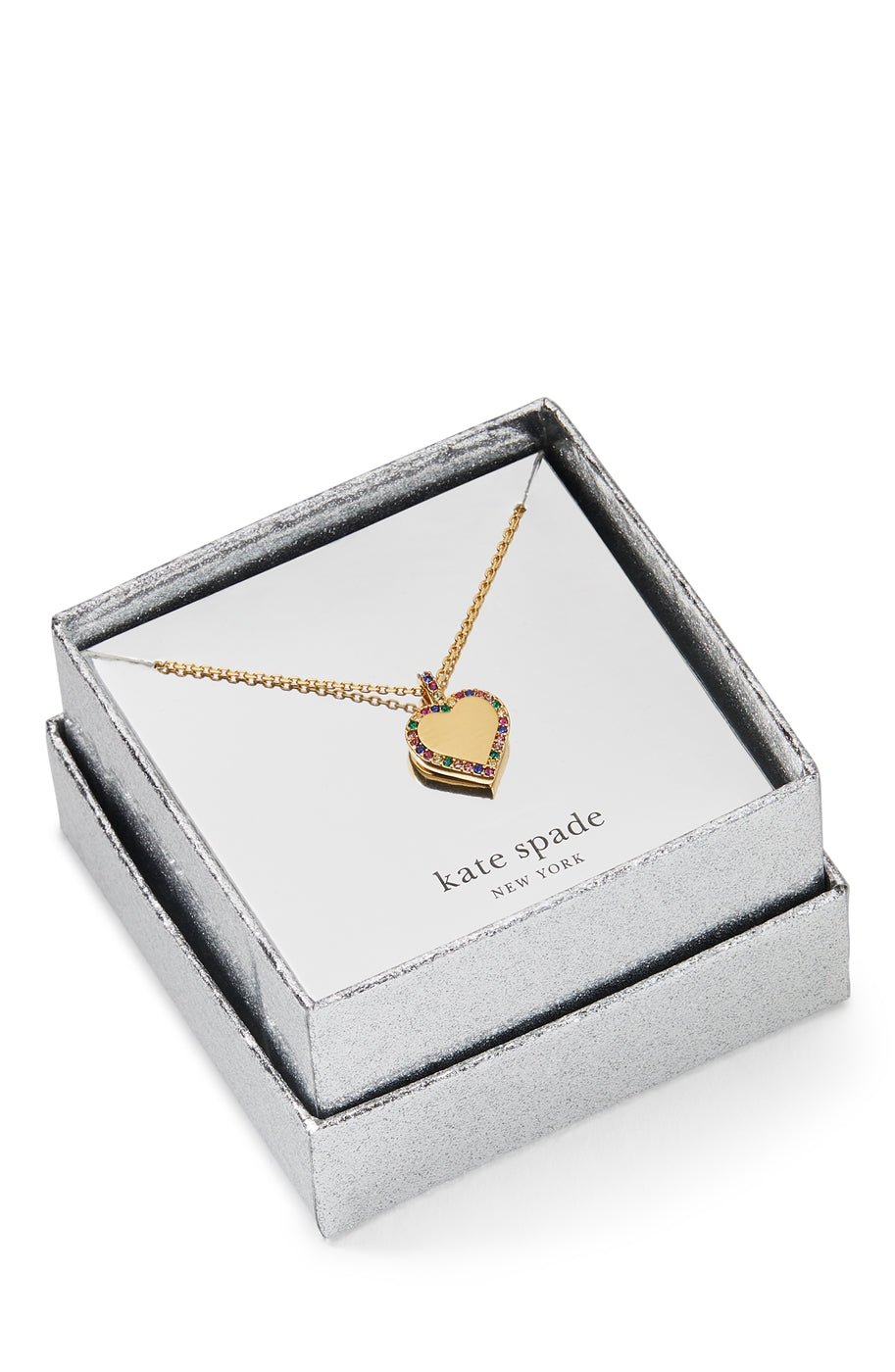 Kate Spade New York Gold Take Heart Crystal Necklace