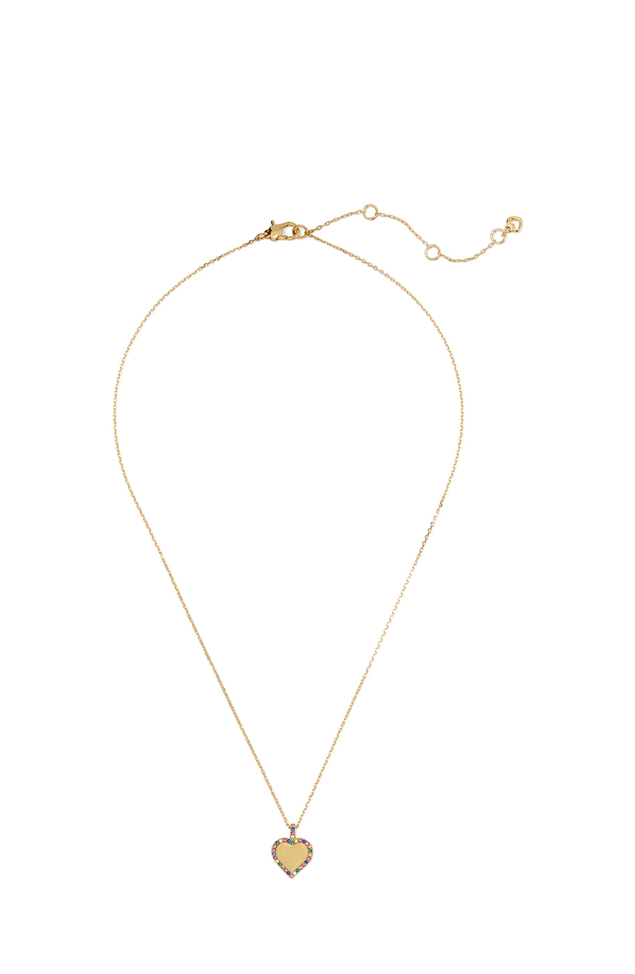 Kate Spade New York Gold Take Heart Crystal Necklace