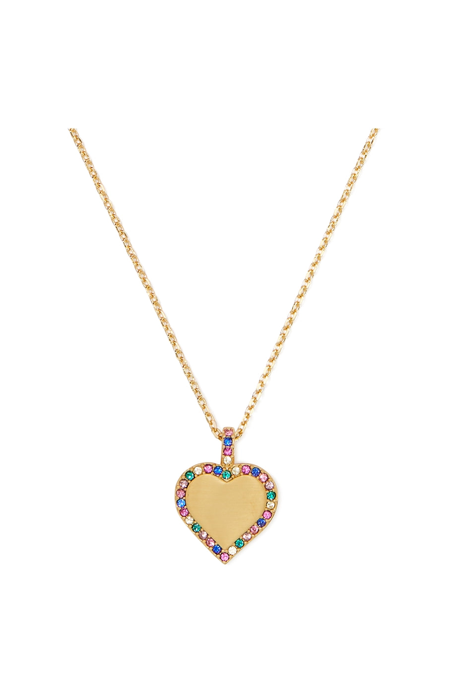Kate Spade New York Gold Take Heart Crystal Necklace