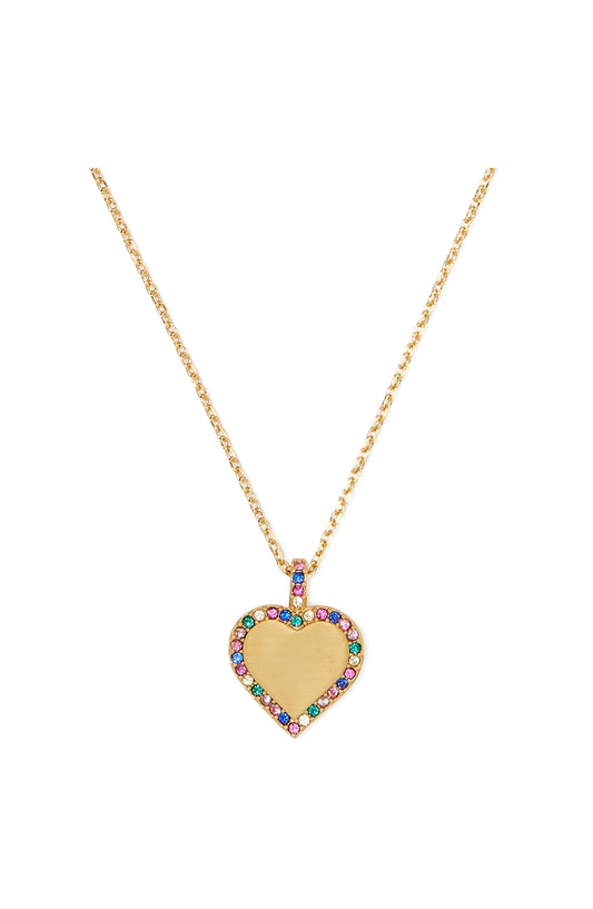 Kate Spade New York Gold Take Heart Crystal Necklace