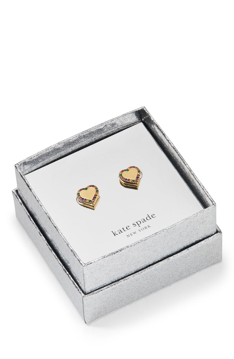 Kate Spade New York Gold Take Heart Crystal Stud Earrings