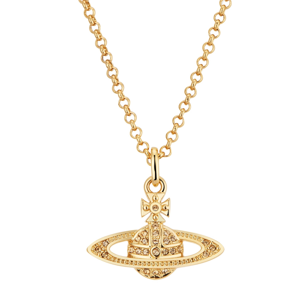 Vivienne Westwood Gold Topaz Mini Bas Relief Necklace