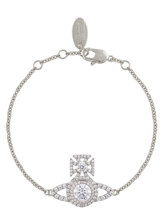 Vivienne Westwood Silver Crystal Norabelle Orb Bracelet