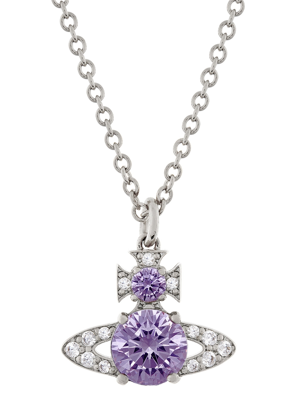Vivienne Westwood Silver Lavender Ismene Necklace