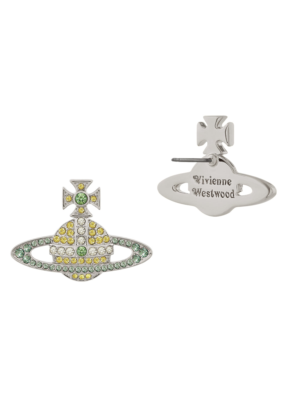 Vivienne Westwood Silver Topaz Kika Earrings