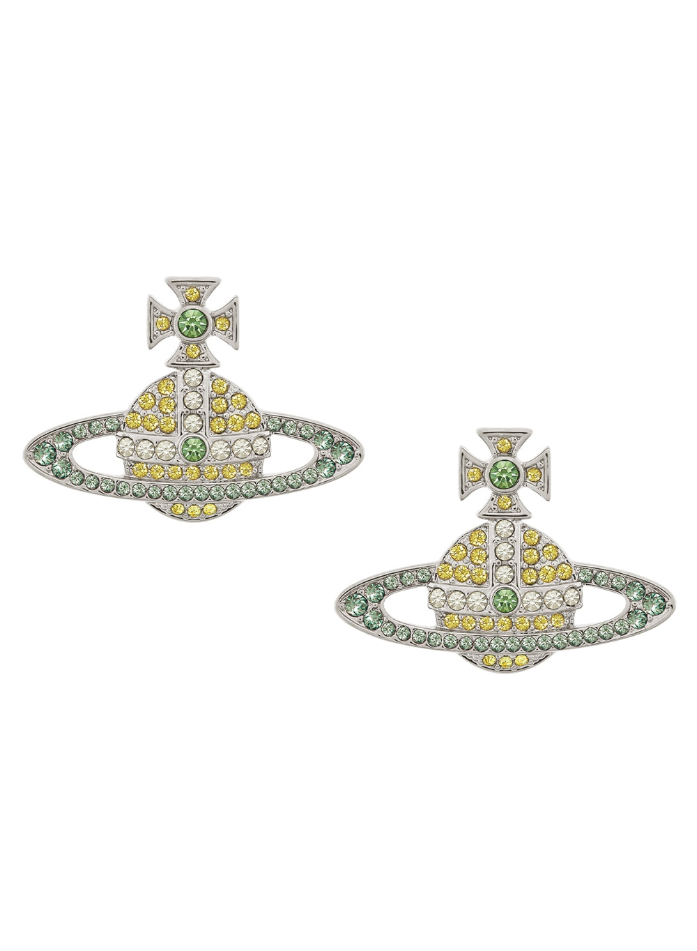 Vivienne Westwood Silver Topaz Kika Earrings
