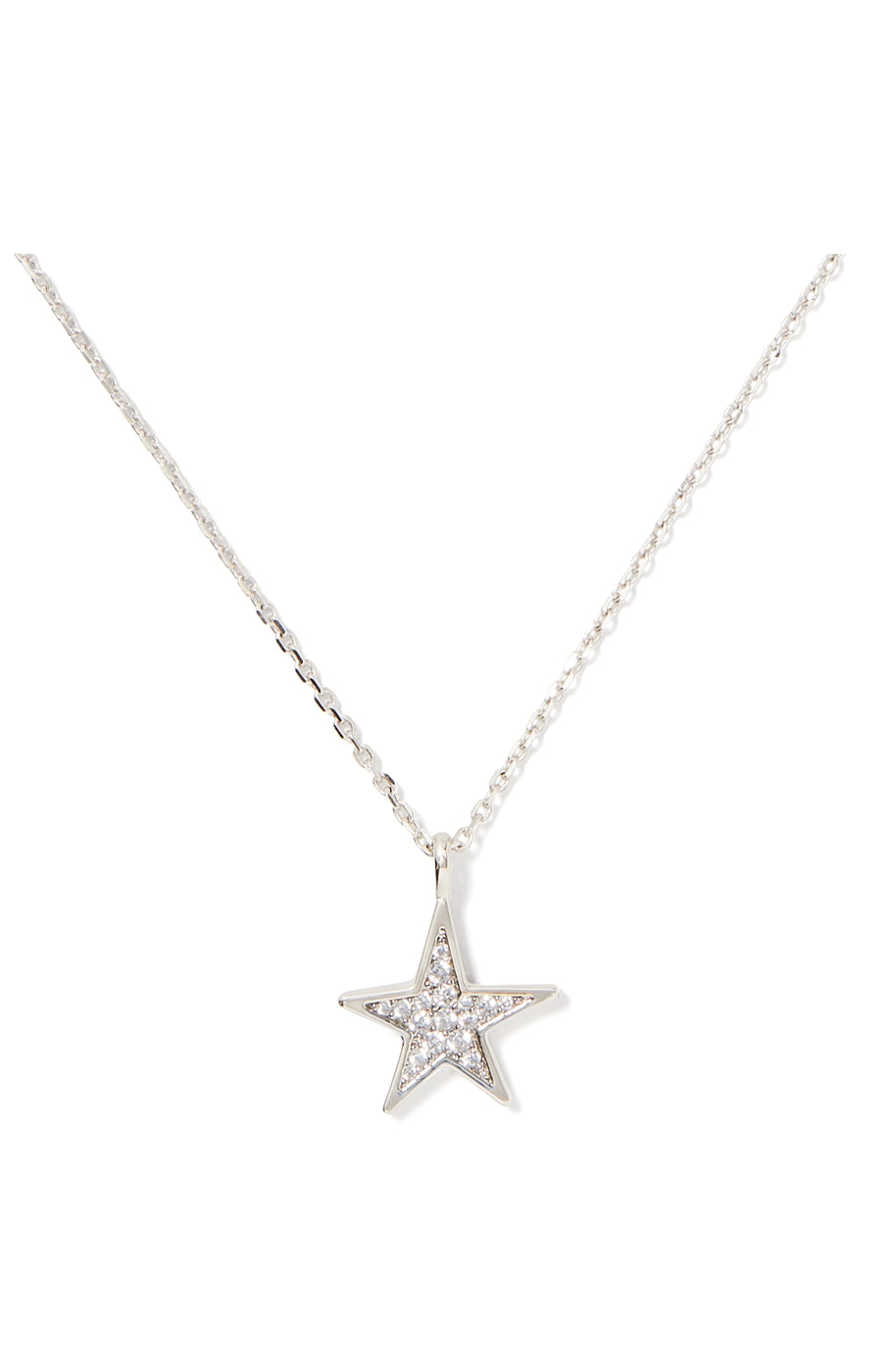 Kate Spade New York Silver You Are A Star Crystal Necklace