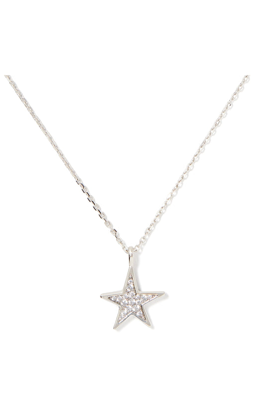 Kate Spade New York Silver You Are A Star Crystal Necklace