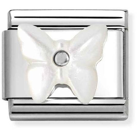 Nomination Butterfly Mother Of Pearl Charm