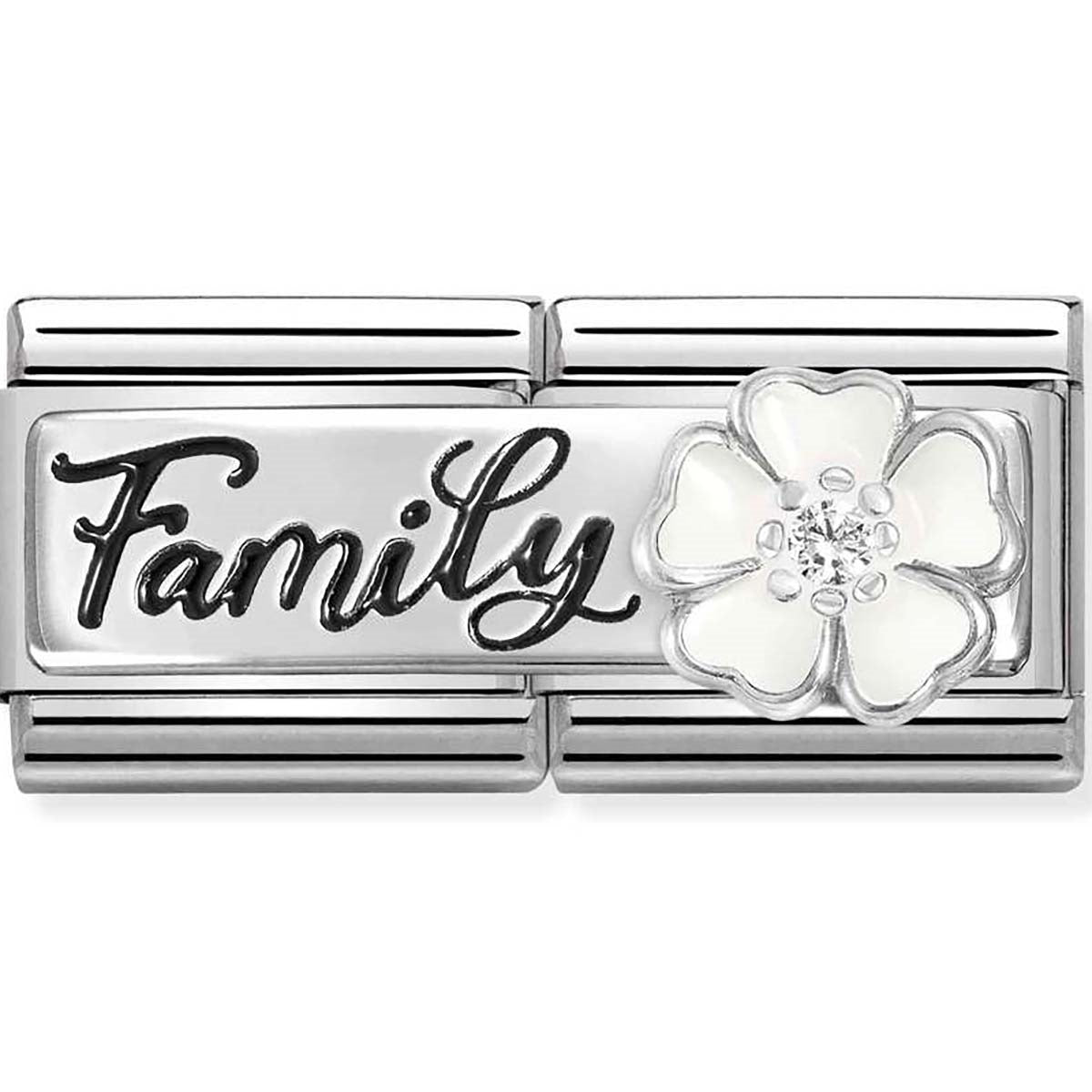 Nomination Family With Flower Double Charm