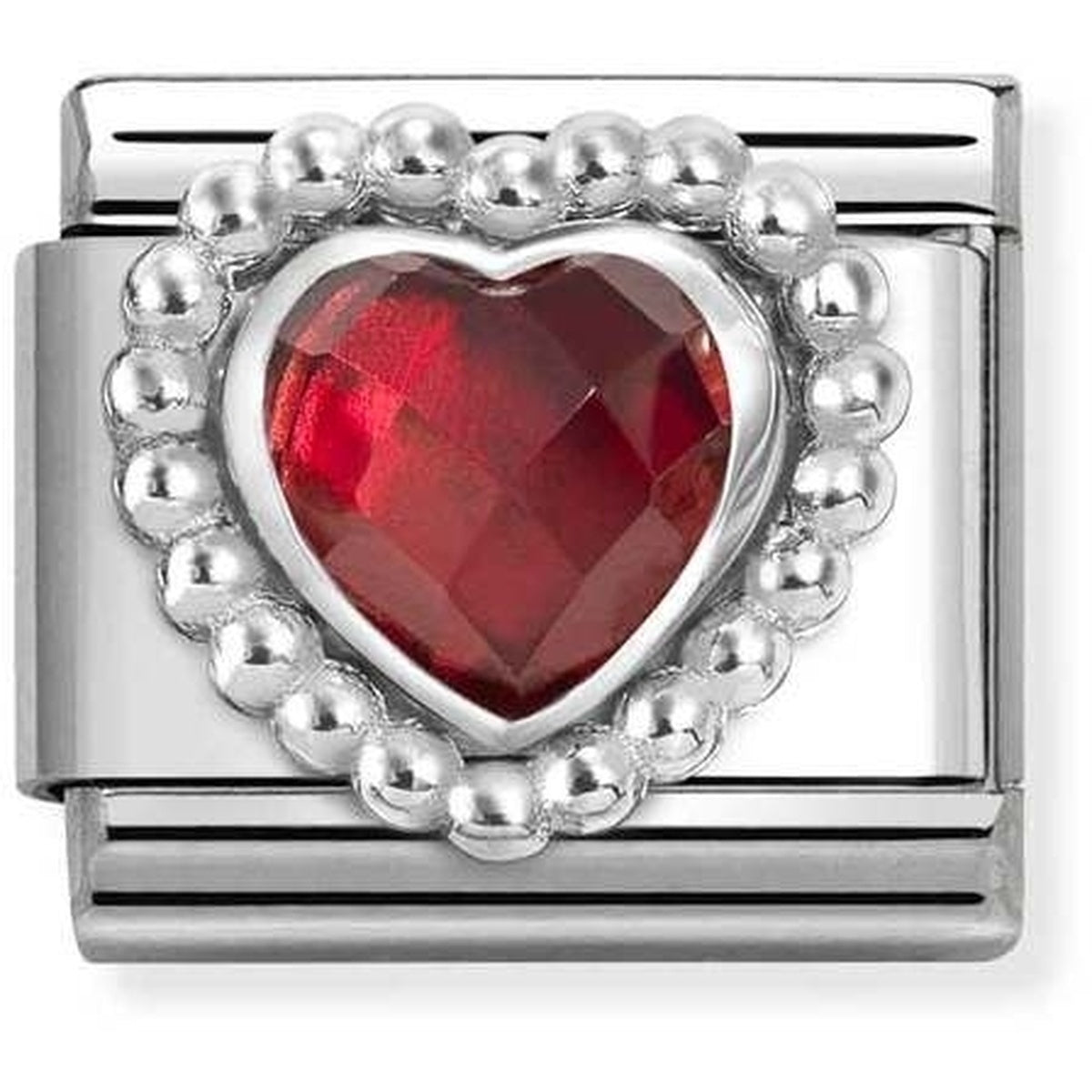 Nomination Red Heart Dots Charm