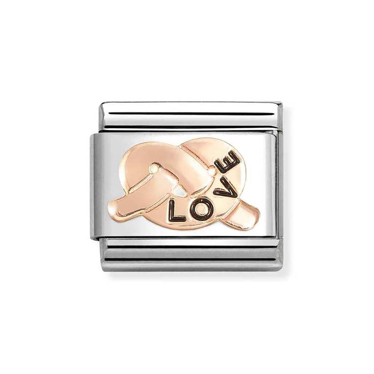 Nomination Rose Gold Love Knot Charm