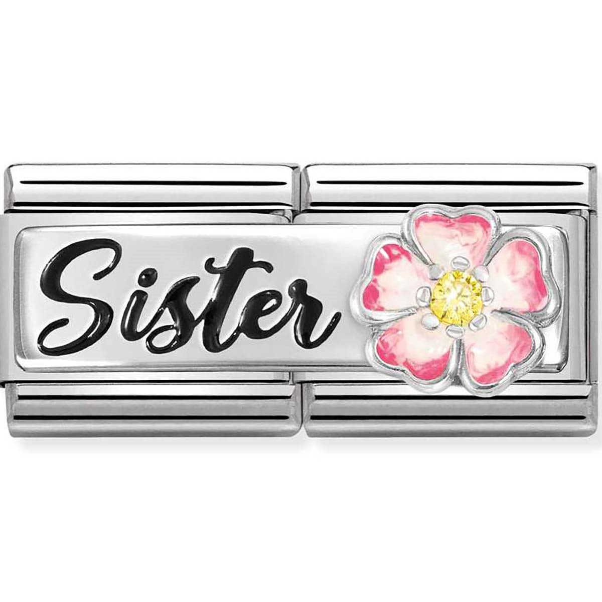 Nomination Sister With Flower Double Charm