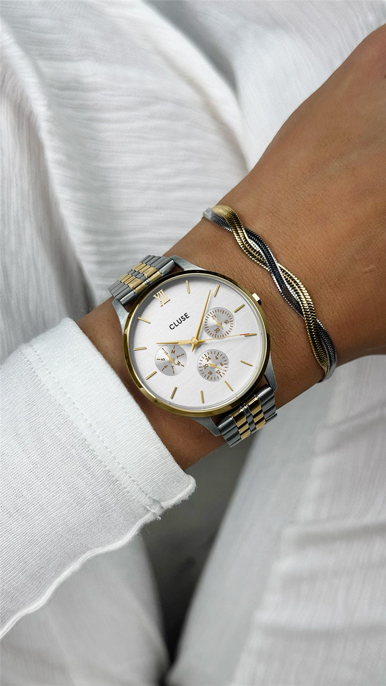 CLUSE Gold Mix Minuit Multifunction Watch