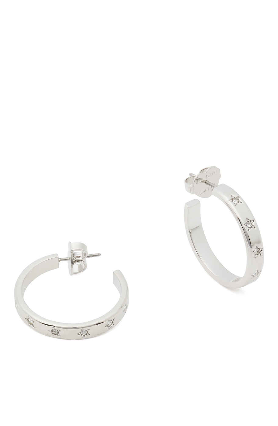 Kate Spade New York Silver Set In The Stars Hoops