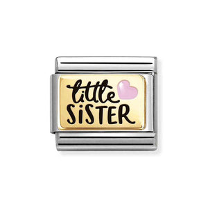 Nomination Gold Little Sister Charm