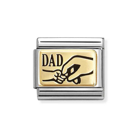 Nomination Gold Dad Hand Charm