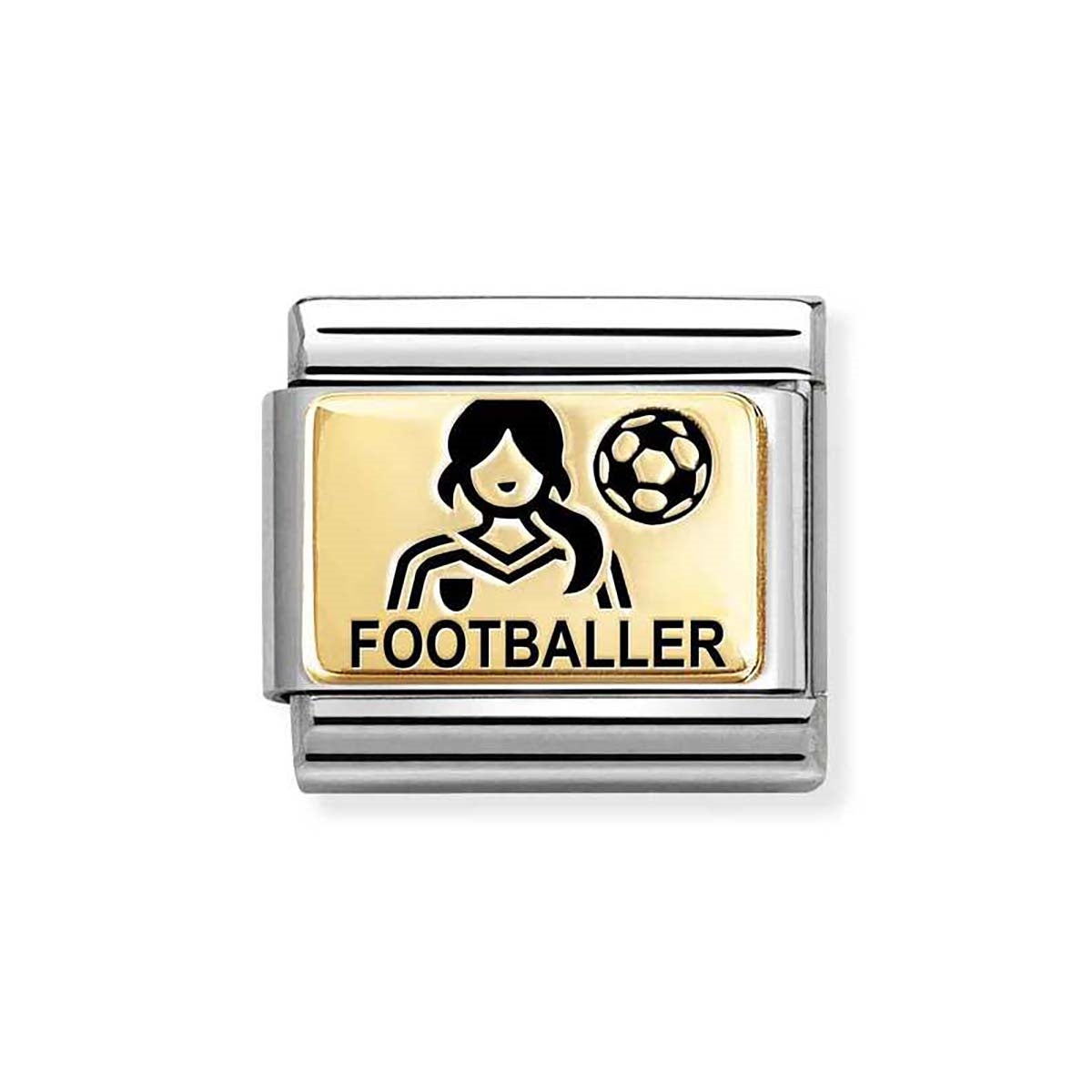 Nomination Gold Woman Footballer Charm