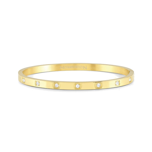 Nomination Pretty Bangles Small Gold White Square