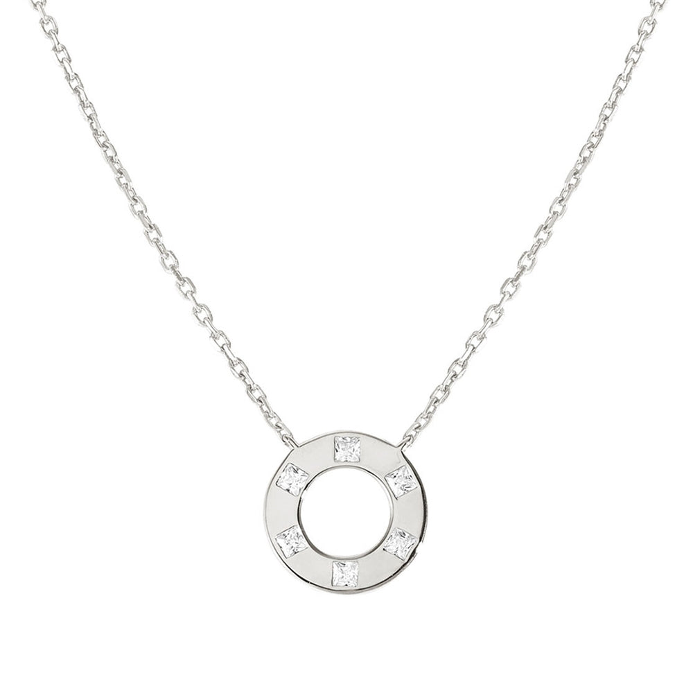 Nomination Carismatica Circle Square Crystal Necklace