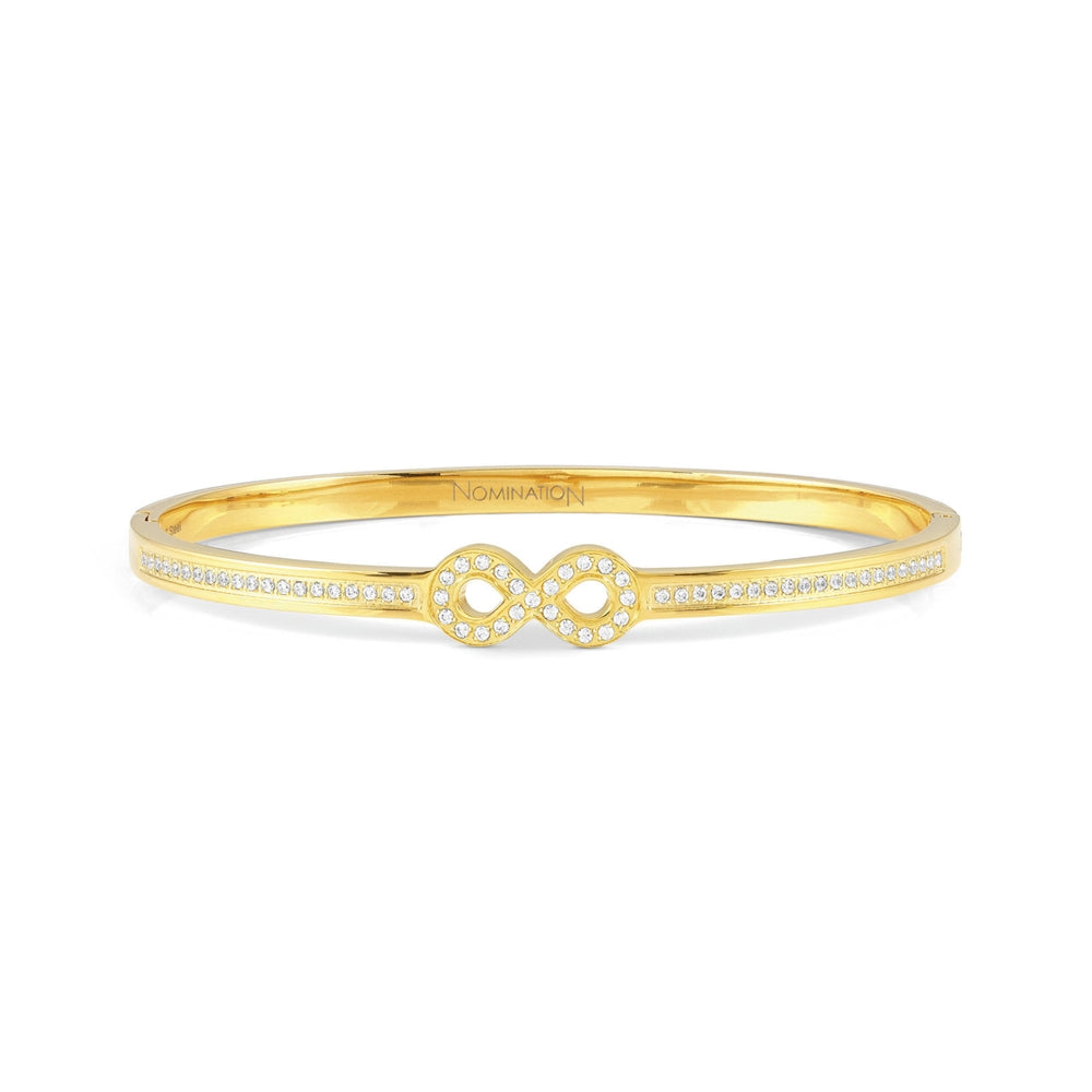 Nomination Pretty Bangles Large Gold Infinite