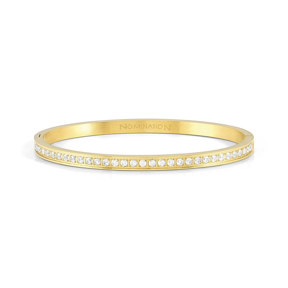 Nomination Pretty Bangles Large Gold White