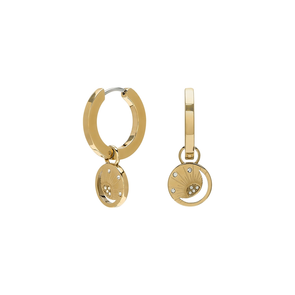 Olivia Burton Celestial Sun Gold IP Hoop Earrings