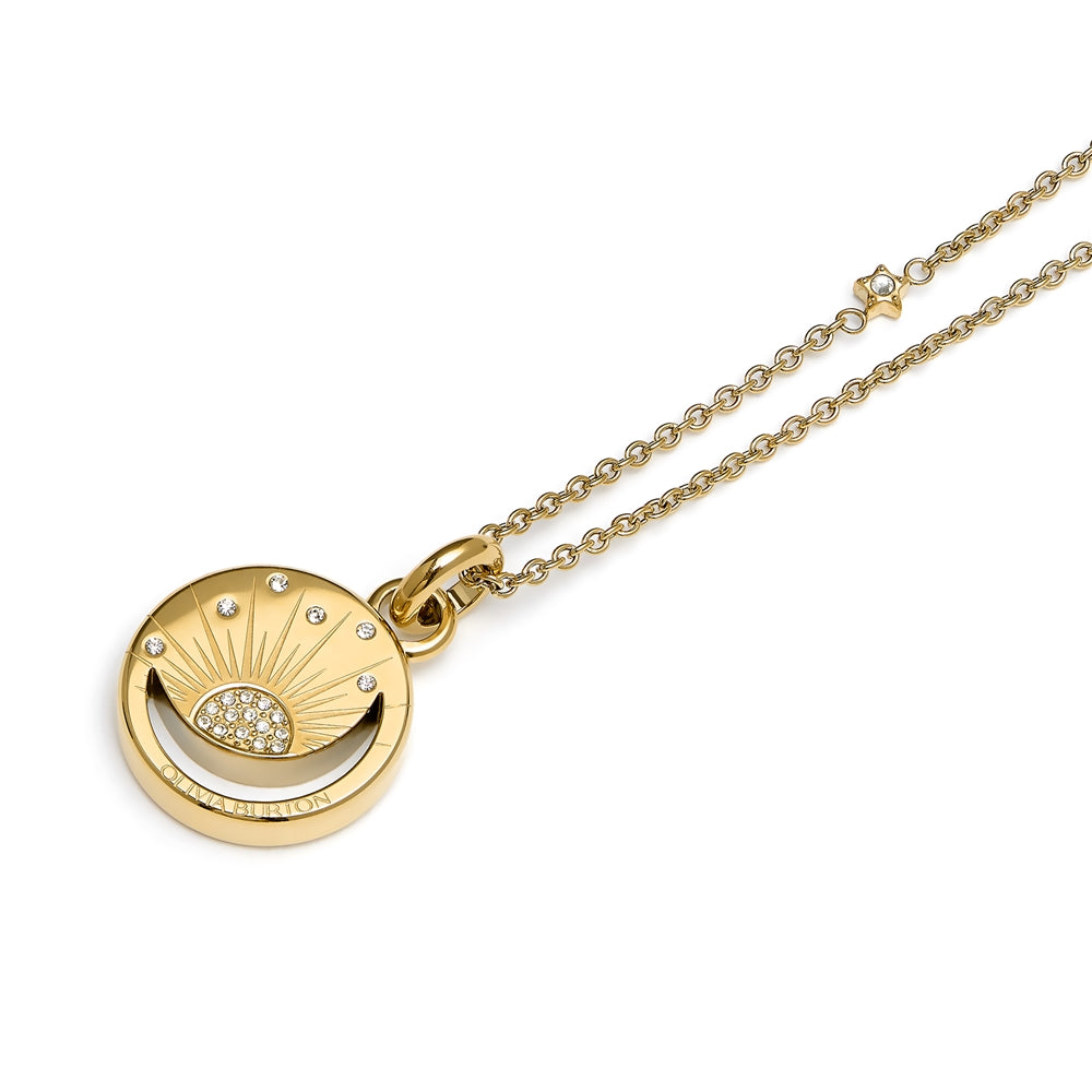 Olivia Burton Celestial Sun Gold IP Pendant Necklace