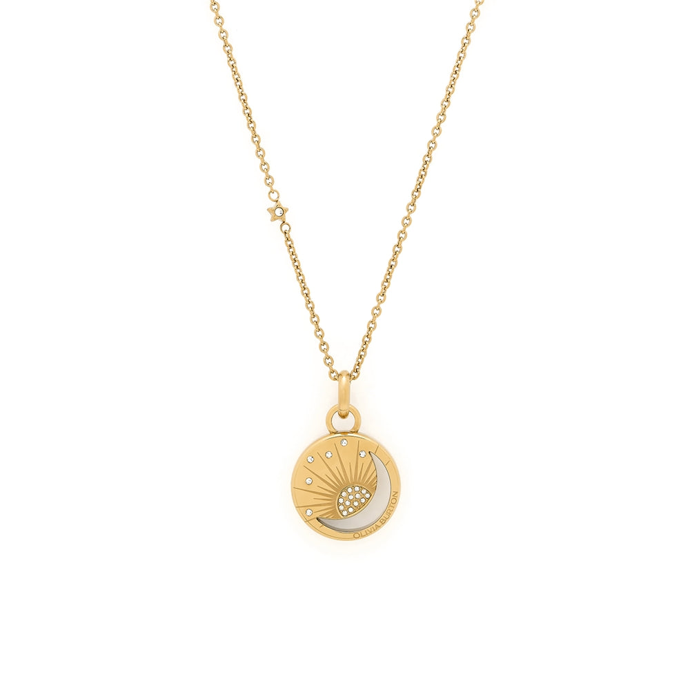 Olivia Burton Celestial Sun Gold IP Pendant Necklace