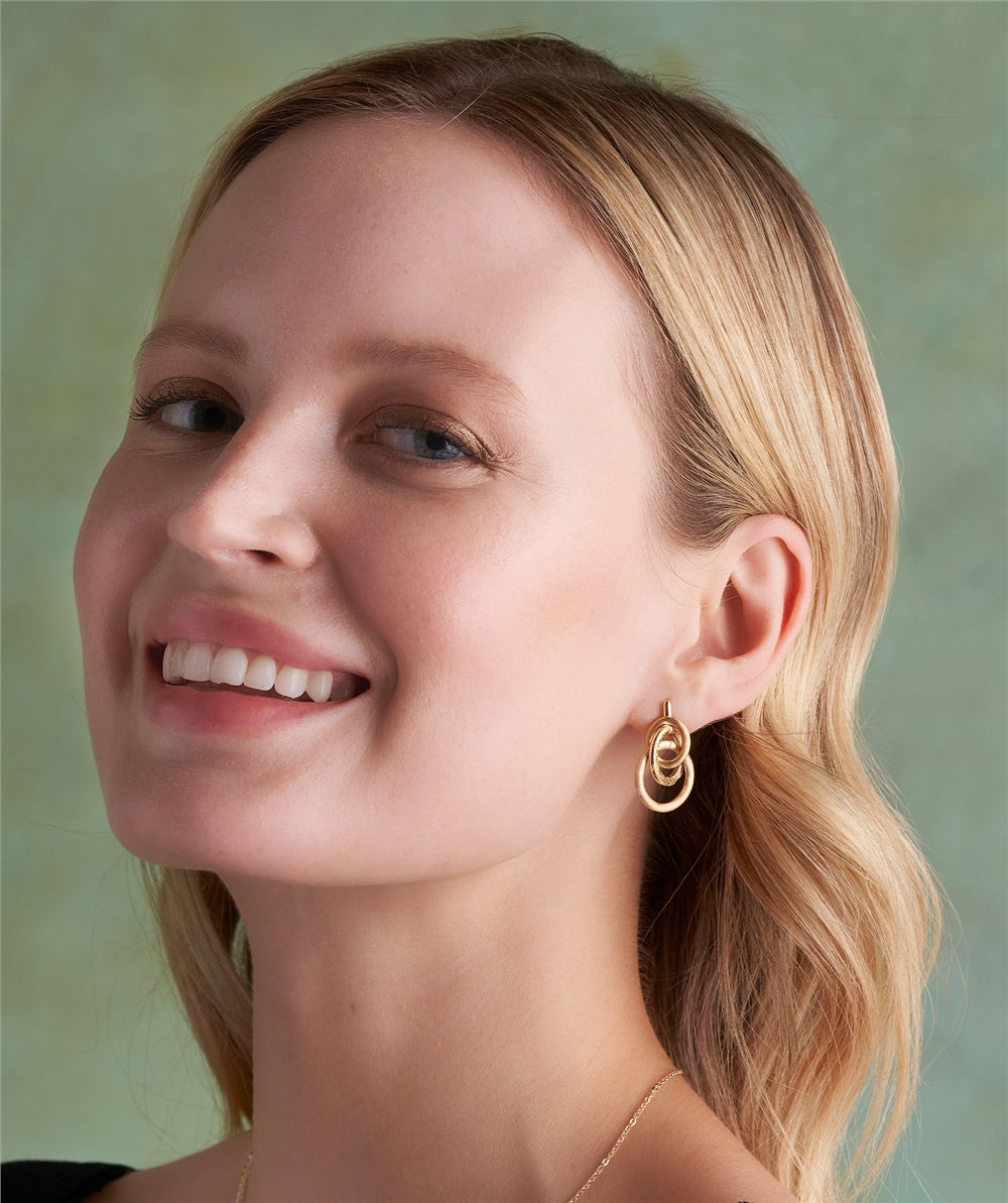 Olivia Burton Encircle Gold IP Stud Earrings