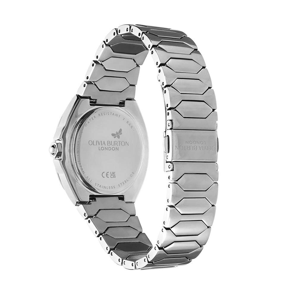 Olivia Burton Stainless Steel Lustre Watch 