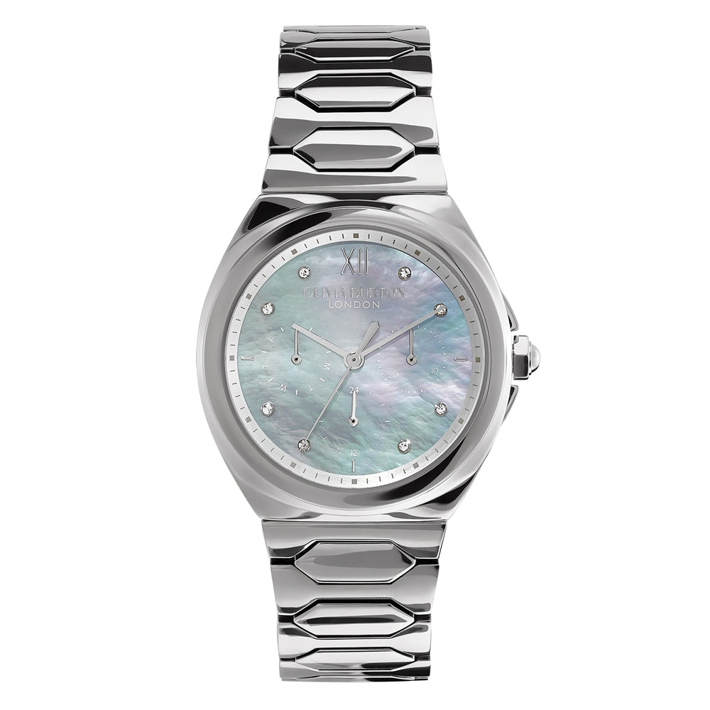 Olivia Burton Stainless Steel Lustre Watch 