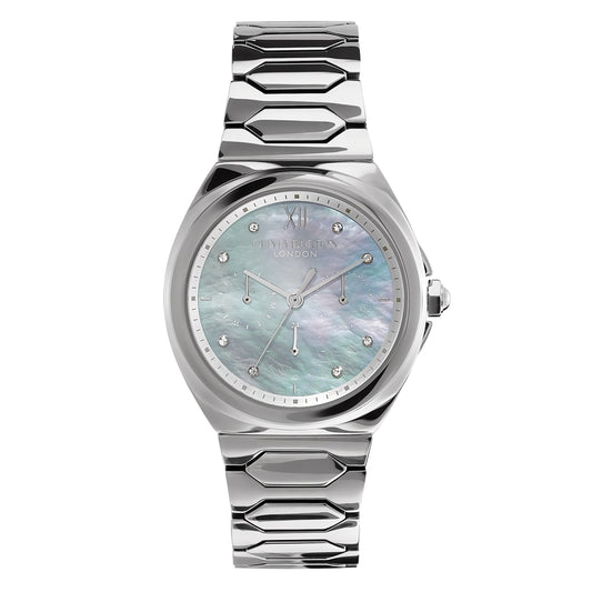 Olivia Burton Stainless Steel Lustre Watch 