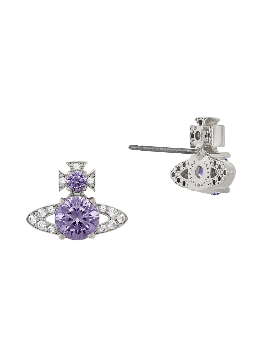 Vivienne Westwood Silver Lavender Ismene Earrings