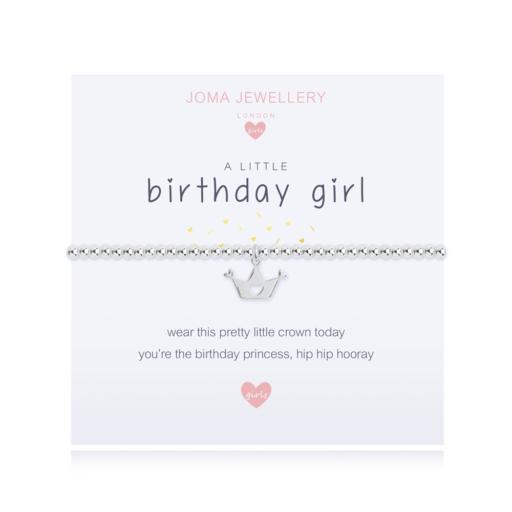 Joma A Little Birthday Girl Crown Childrens Bracelet