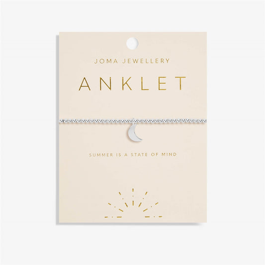 Joma Silver Moon Anklet